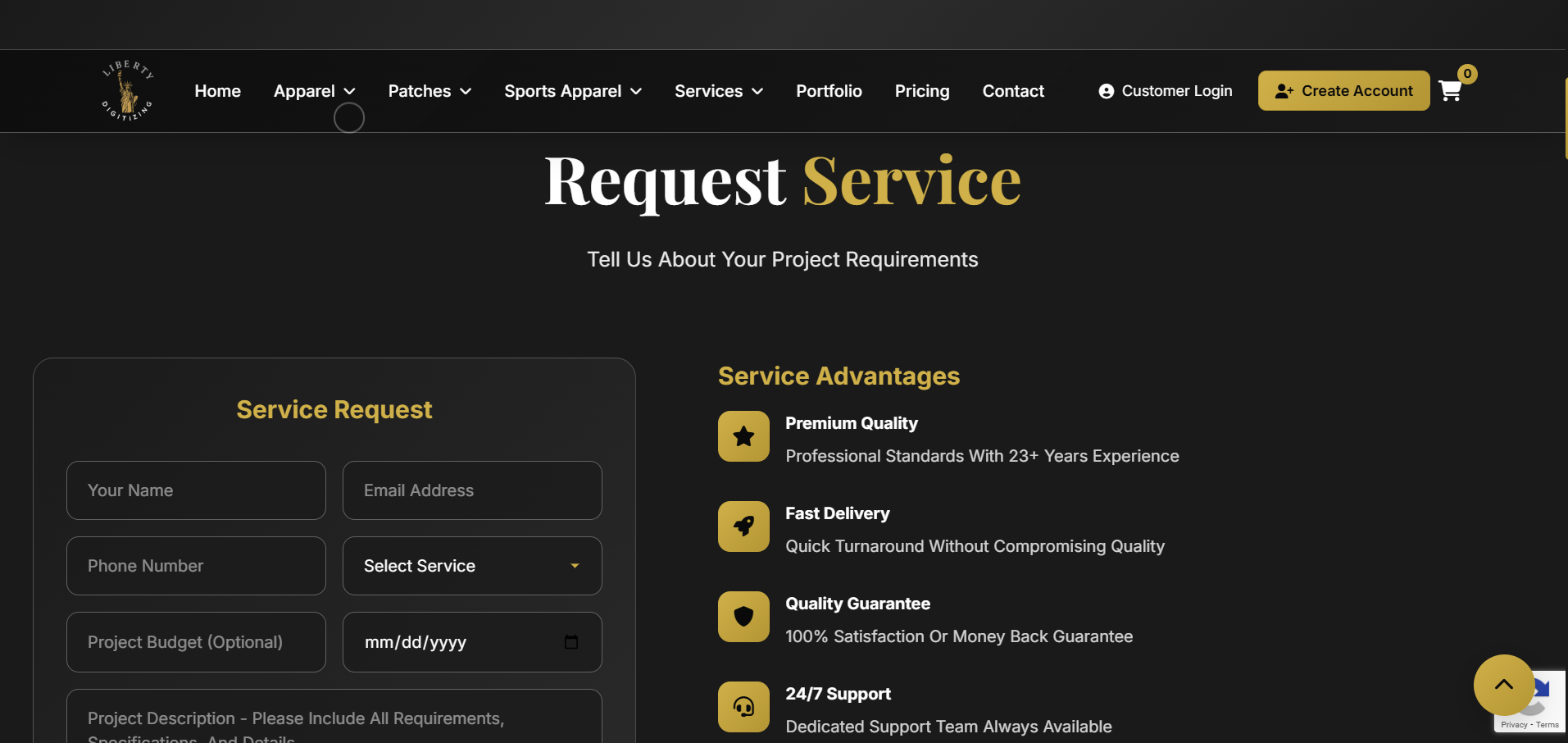 Services Page